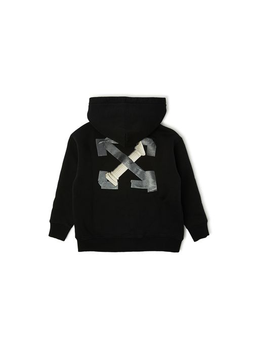 Felpa, unisex, logata. OFF WHITE | FLE00100002